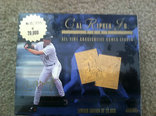 1995 Bleachers 23KT Gold Cal Ripken Jr